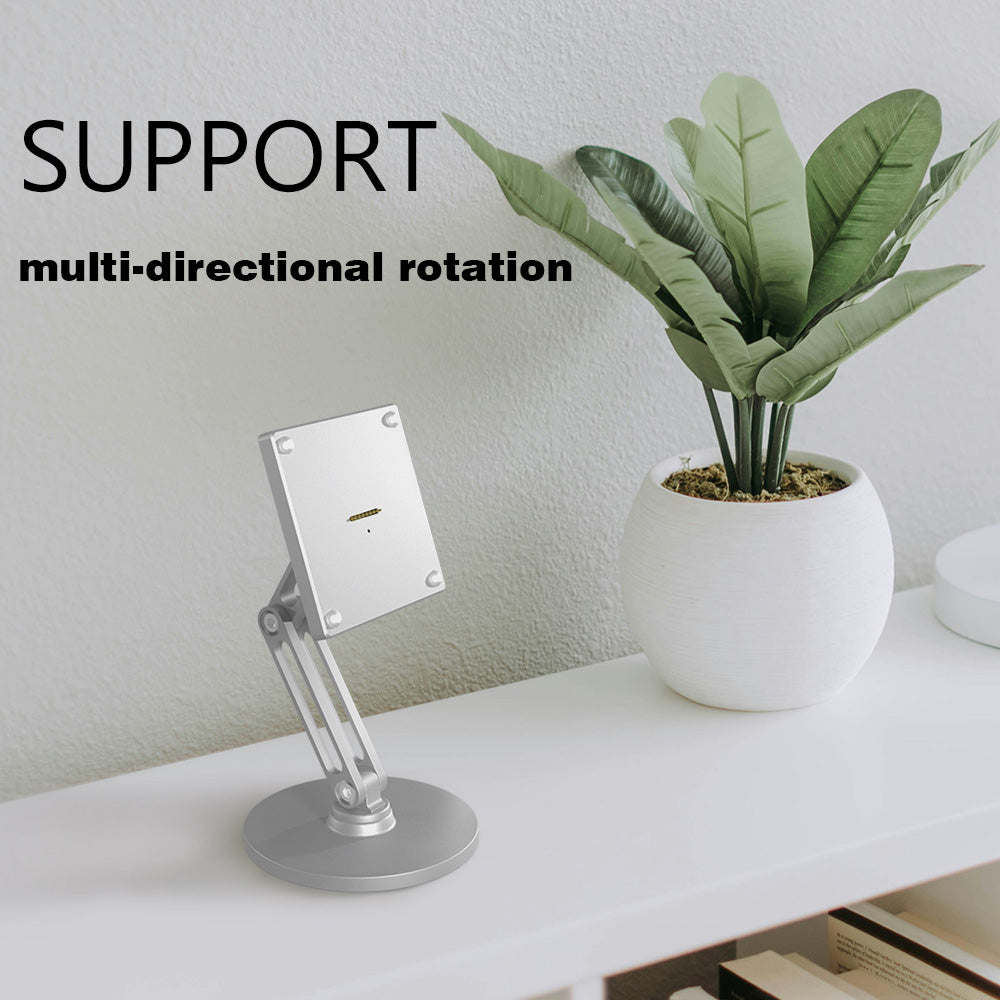 18W fast charging magnetic tablet desktop stand for the full range of Samsung tablets,adjustable metal stand with 360° rotation Zilvex