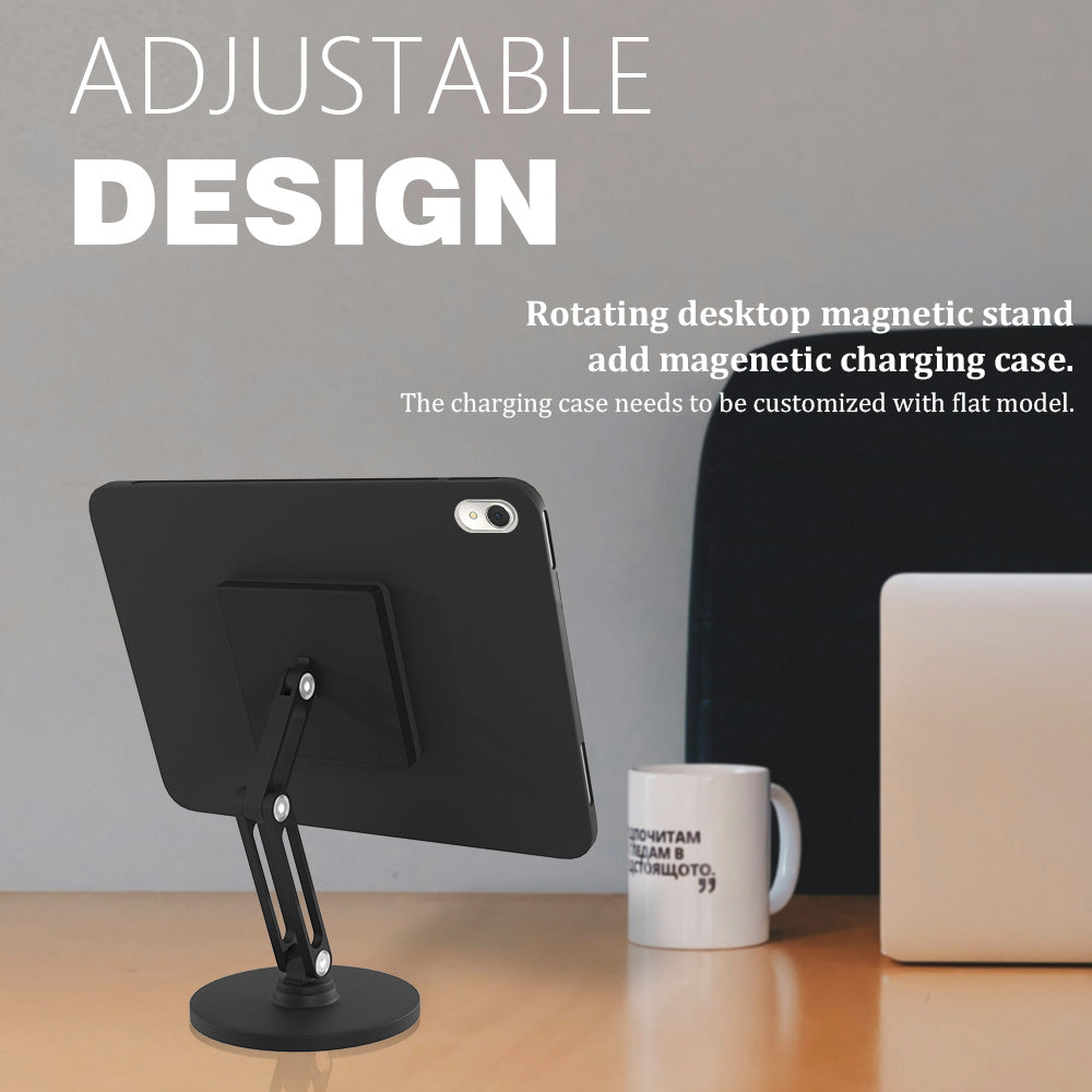 Tablet Holder with Magnetic Charging Case for Xiaomi Pad, 15-18W Fast Charger and Multi-Angle Adjustment Zilvex