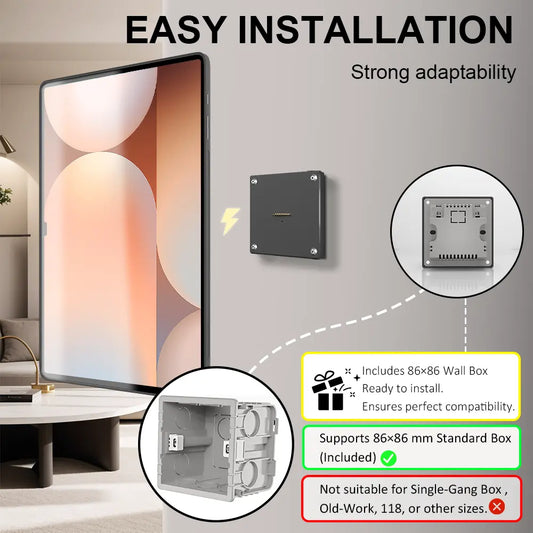 For 14.6-inch Samsung Galaxy Tab S10 Ultra Magnetic Wall Charger Tablet Accessory for Office or Home Tablet Stand Zilvex