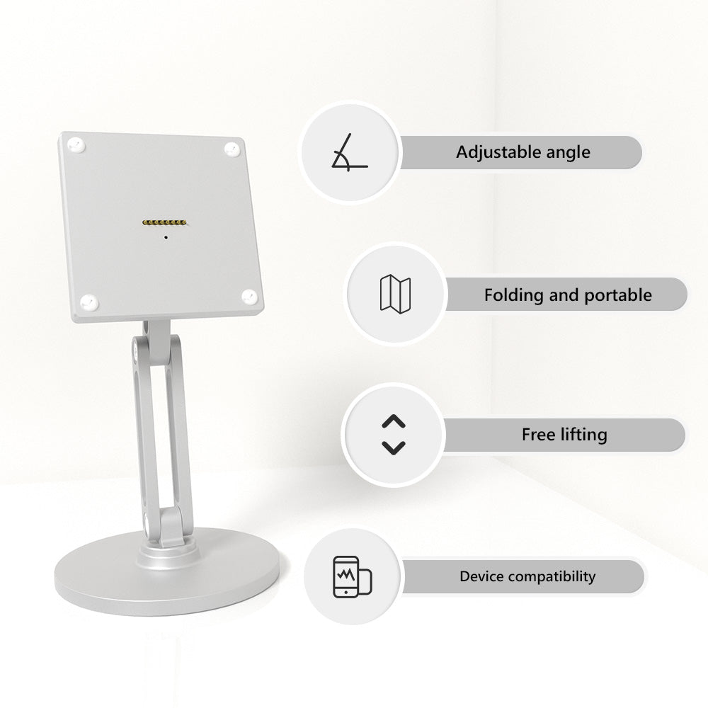 18W fast charging magnetic tablet desktop stand for the full range of Xiaomi Pad,adjustable metal stand with 360° rotation Zilvex