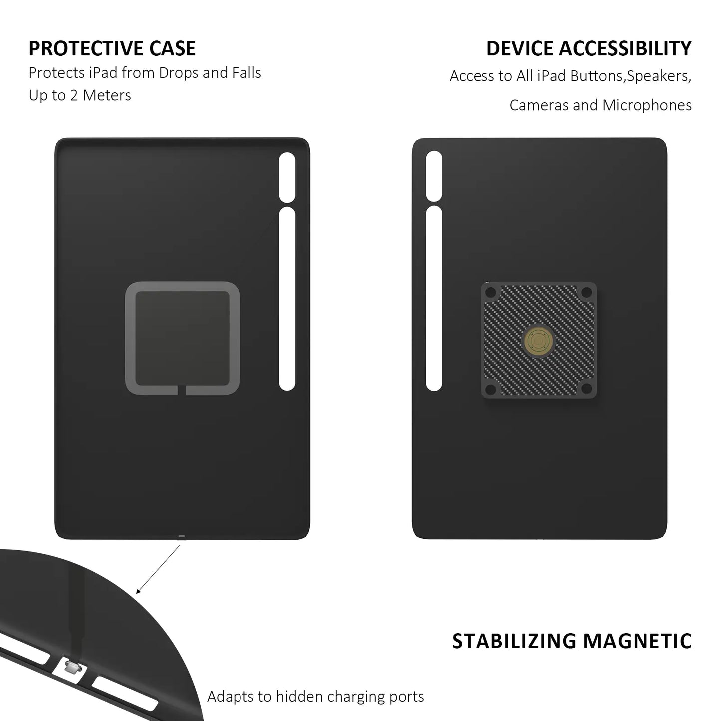 POE Tablet holder for Samsung Galaxy Tab S10 FE 10.9Inch full range wall charging station Wall mounted charging Smart - Zilvex