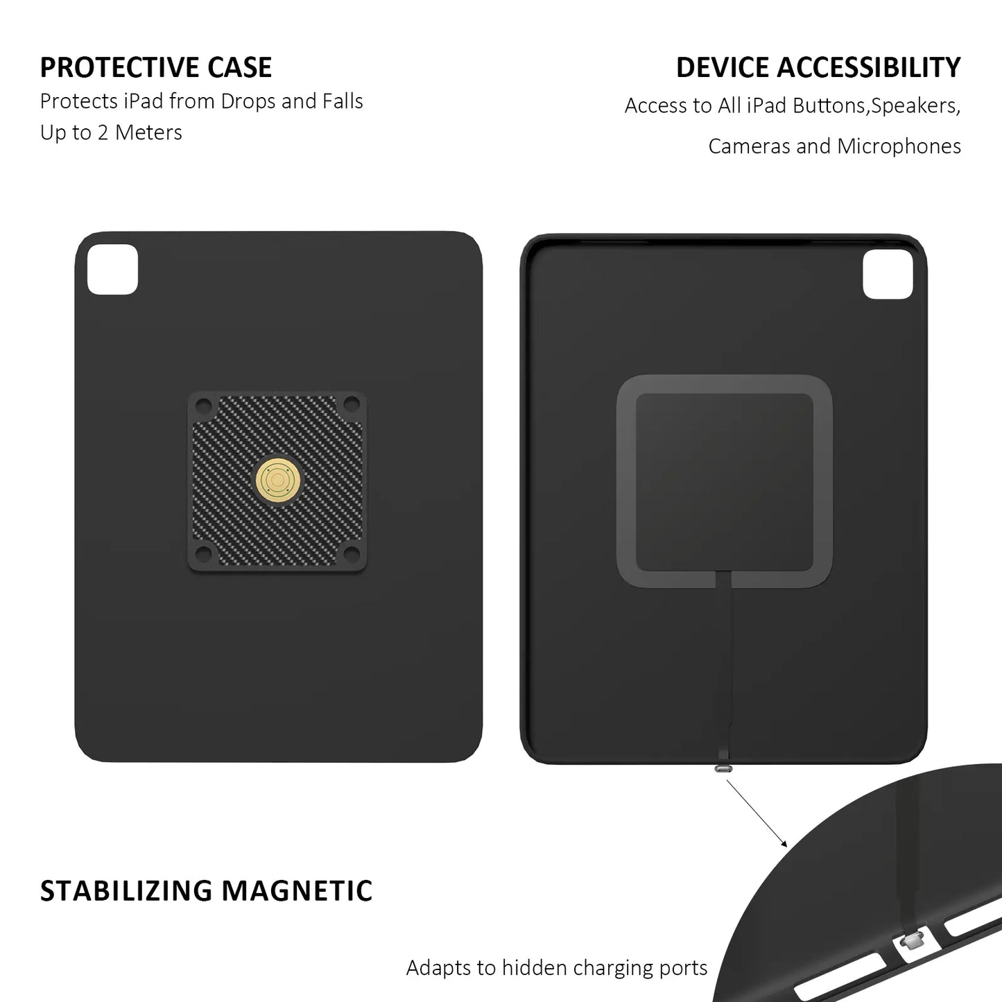 Wall Mount Fast Charger Tablet Magnetic for iPad Pro 13-in.(M4) Supply 18W iPad stand Pro 13-in - Zilvex