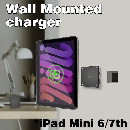 For IPAD MINI6 mini7 Wall Mount iPad Stand 18W Fast Charging Magnetic Wireless Aluminum Rotatable Design stand 我的商店