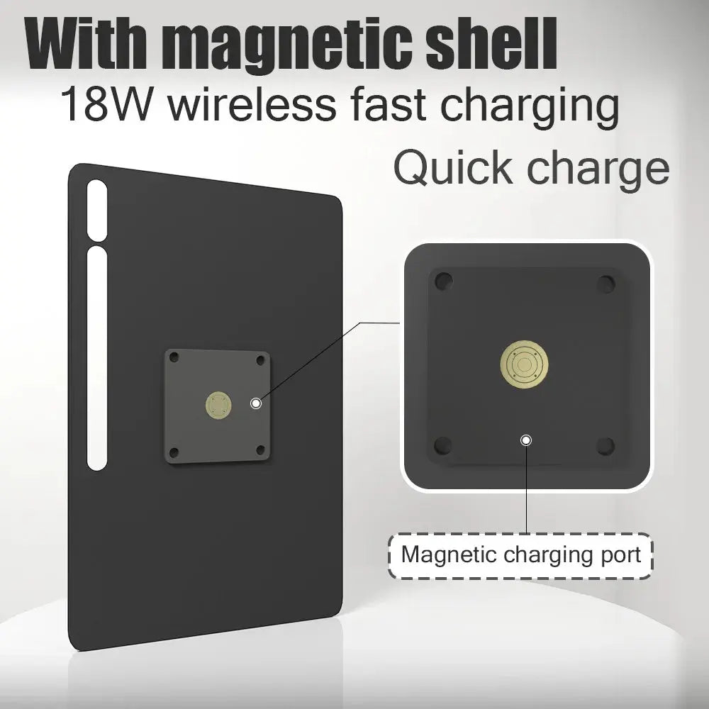 Tablet holder for Samsung Galaxy Tab S9 Plus 12.4 wall charging station smart home Magnetic wireless charging ipad holder Zilvex