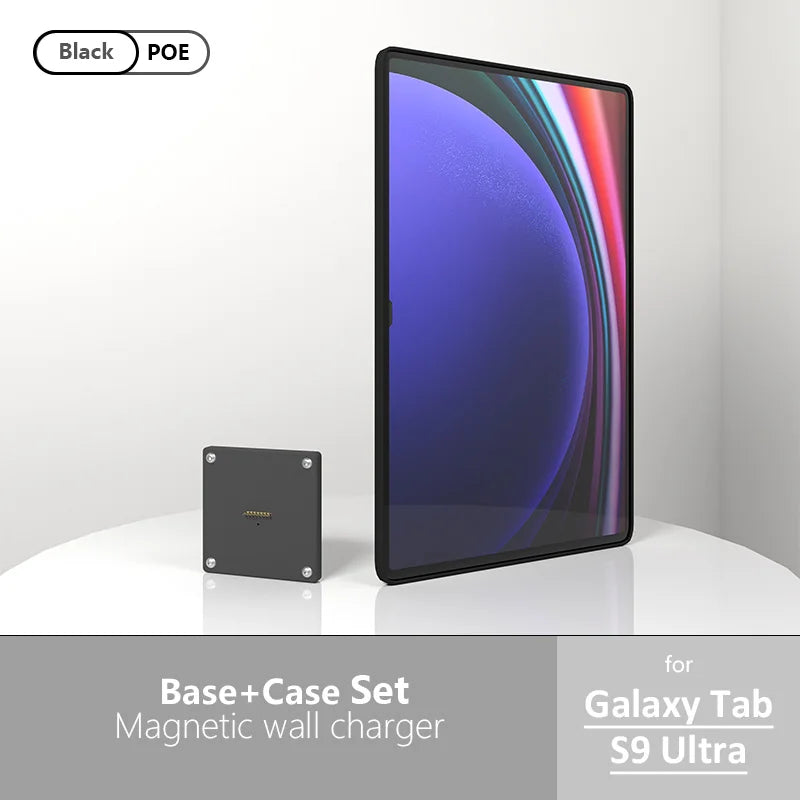 POE Wall Mount Charger for Samsung Galaxy Tab A9 | A9+ S9 Magnetic Stand, 18W Fast Wireless Charging Dock, Smart Home/Office Zilvex CHINA Galaxy Tab S9 Ultra
