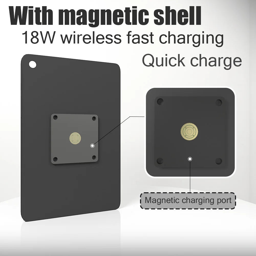 Wall Mount Tablet holder for Samsung Galaxy Tab A8 10.5 wall charging station Magnetic wireless charging smart home Zilvex