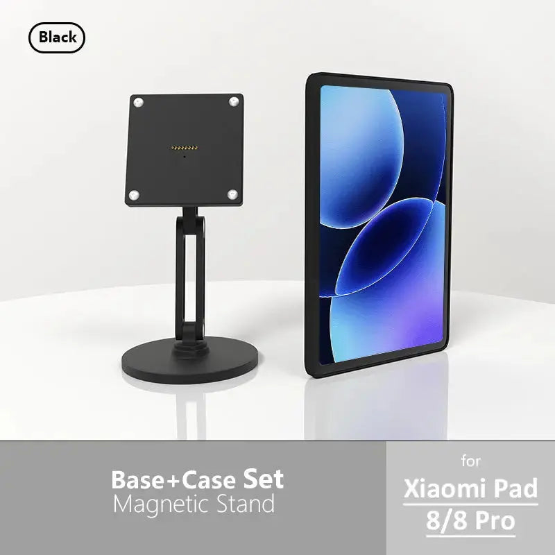 Xiaomi Pad Magnetic Wireless Charging Stand | Black, 18W Fast Charge, 360° Rotation Adjustable Metal Desktop Stand - Zilvex