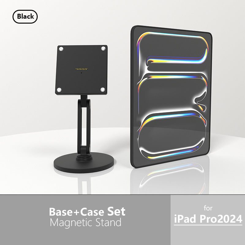 18W fast charging magnetic tablet desktop stand for the full range of ipad,adjustable metal stand with 360° rotation 我的商店