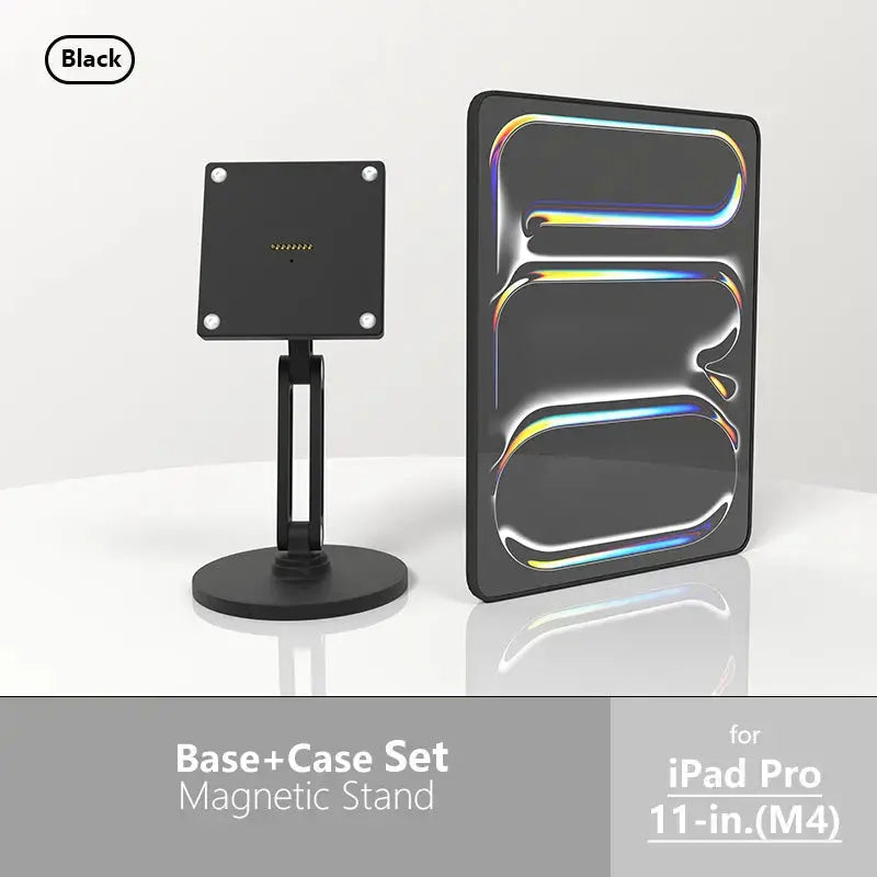 18W fast charging magnetic tablet desktop stand for the full range of ipad,adjustable metal stand with 360° rotation 我的商店 ipad pro 11in 2024-M4