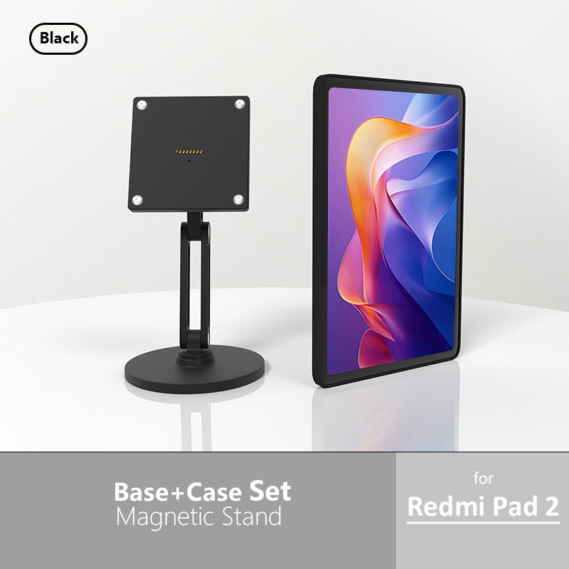 Xiaomi Pad Magnetic Wireless Charging Stand | Black, 18W Fast Charge, 360° Rotation Adjustable Metal Desktop Stand Zilvex