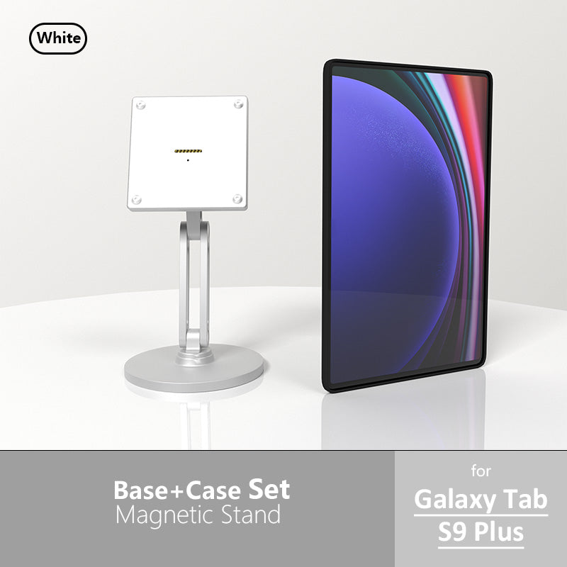 Tablet Holder with Magnetic Charging Case for Samsung Galaxy Tab, 15-18W Fast Charger and Multi-Angle Adjustment Zilvex CHINA Galaxy Tab S9 Plus