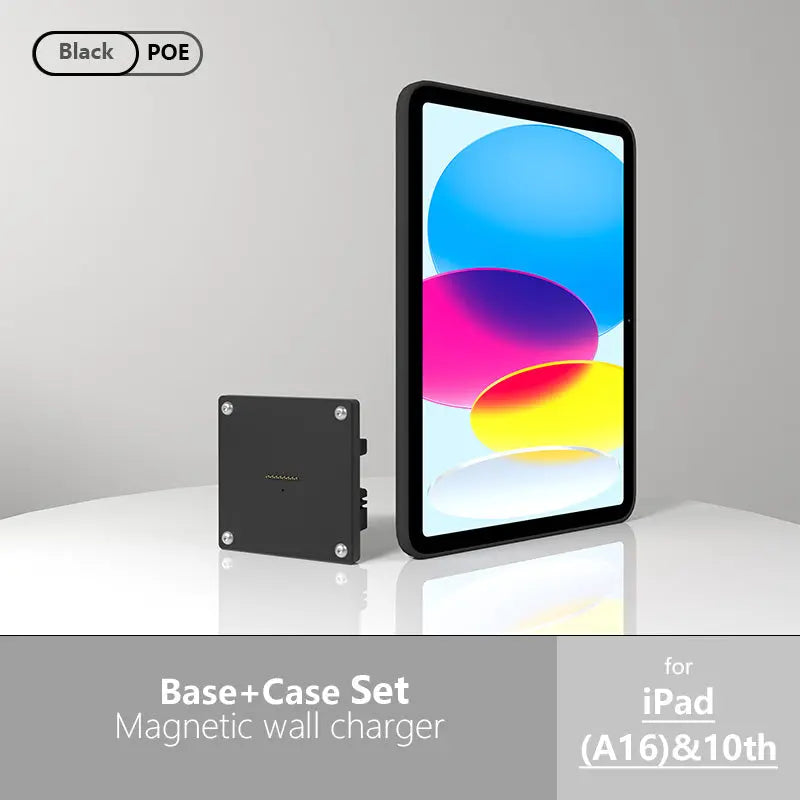 POE Magnetic Wall Mount with Charging Case Holder Support iPad stand Case for iPad mini 6th Gen/iPad Pro 11 12.9 Power emonita