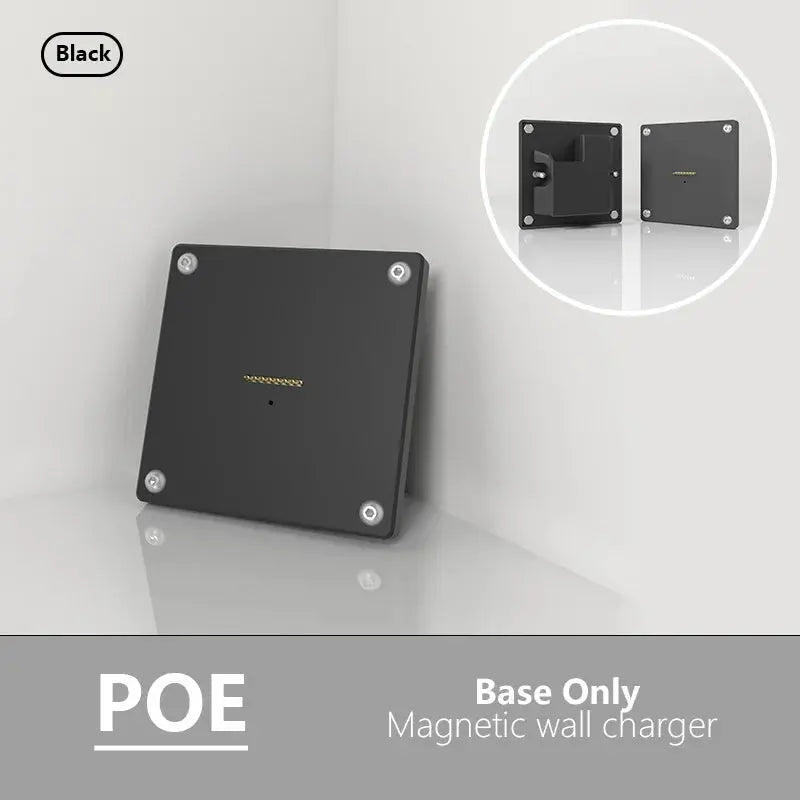 POE Tablet holder for Samsung Galaxy Tab S9 11 Inch wall charging station Smart Switch Wall mounted charging Zilvex CHINA base black POE only