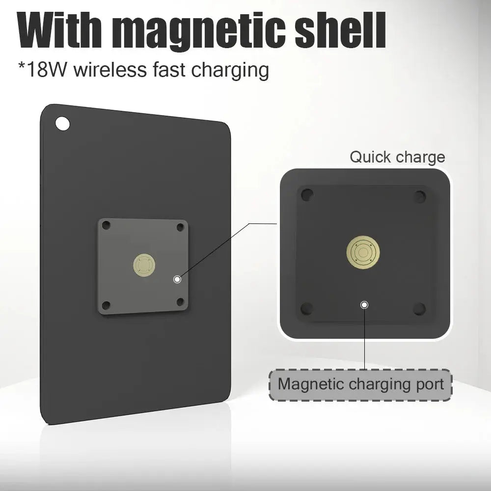 Supplied Magnetic Wall Mounted Charging Stan for Samsung Galaxy Tab A9 8.7 inch intelligent switch 18W Power in Wall emonita Zilvex