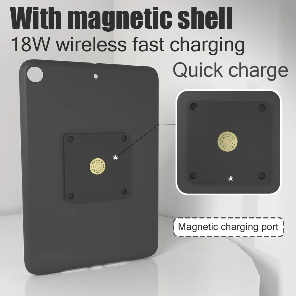 POE Magnetic Wall Mount with Charging Case for iPad 7/8/9th10.2 Inch ipad Wall Station Wireless Charging Tablet iPad Stand Zilvex