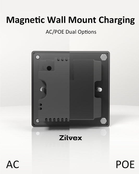  POE vs AC wall base comparison with cable layouts