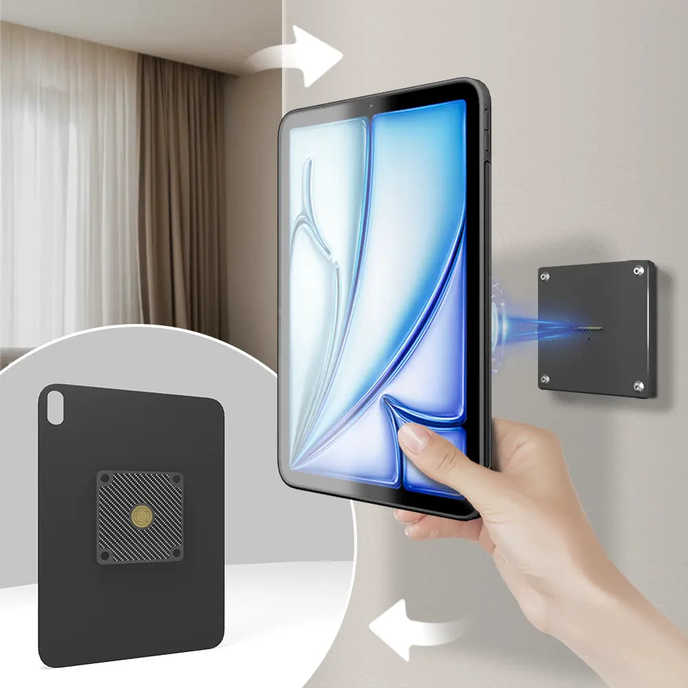 Zilvex iPad wall mount with power iPad Air 2024 M2 11-inch Wall Station Wireless Charging  Tablet iPad Stand - Zilvex