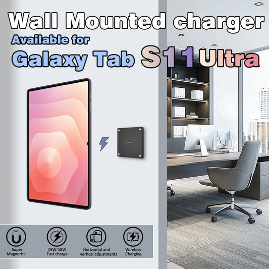 For 14.6-inch Samsung Galaxy Tab S11 Ultral Magnetic Wall Charger Tablet Accessory for Office or Home Tablet Stand Zilvex