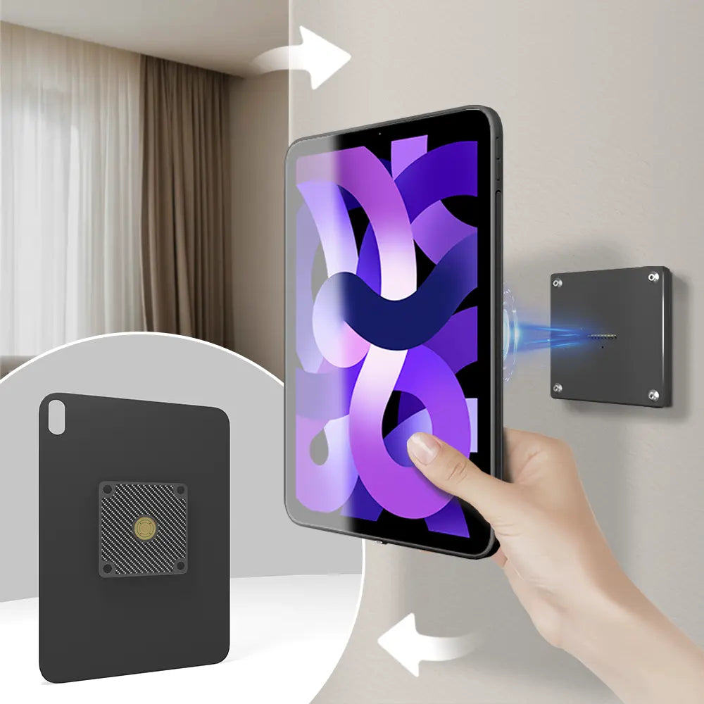 Magnetic Wall Mount with Charging Case ipad air4 air5 10.9Inch ipad Wall Station Wireless Charging Tablet  Stand emonita - Zilvex