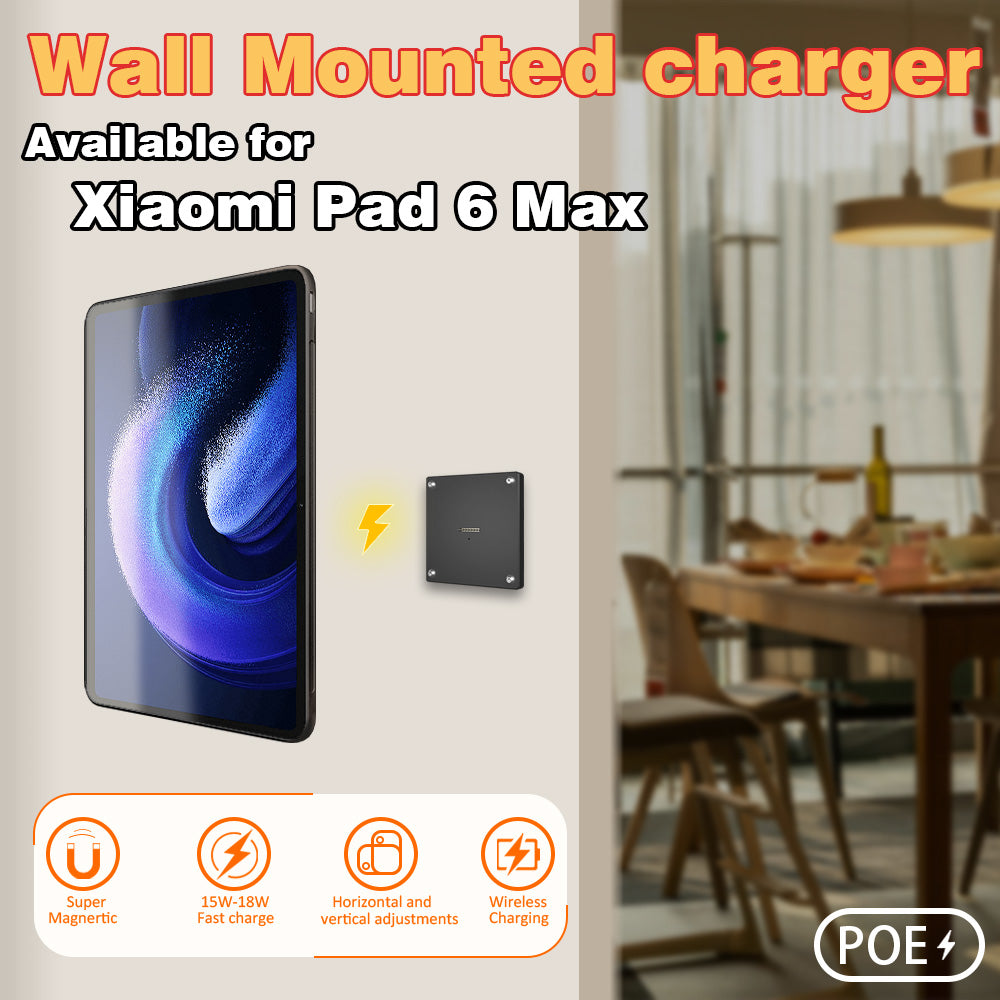 POE Zilvex Magnetic Wall Mount with Charging Case for iPad 10 Upgraded 18W Quick Charge Strong Magnets 360 Rotation 10.9inch 