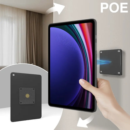 POE Magnetic Wall Mount with Charging Tablet holder for Samsung Galaxy Tab S9 Plus 12.4 wall charging station smart home