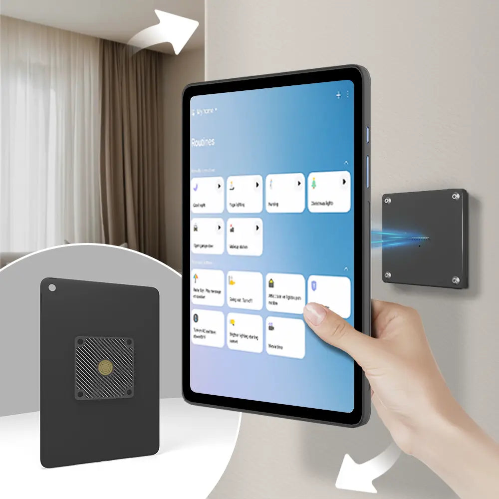 Zilvex Magnetic Charging Case for Samsung Galaxy Tab A9 A9+ S8 S9 S10 Series  Smart Tablet Wall Mount Magnetic Cover for AC/POE - Zilvex