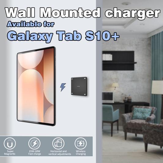 Tablet holder for Samsung Galaxy Tab S10 Plus 12.4 wall charging station smart home  Magnetic wireless charging ipad holder