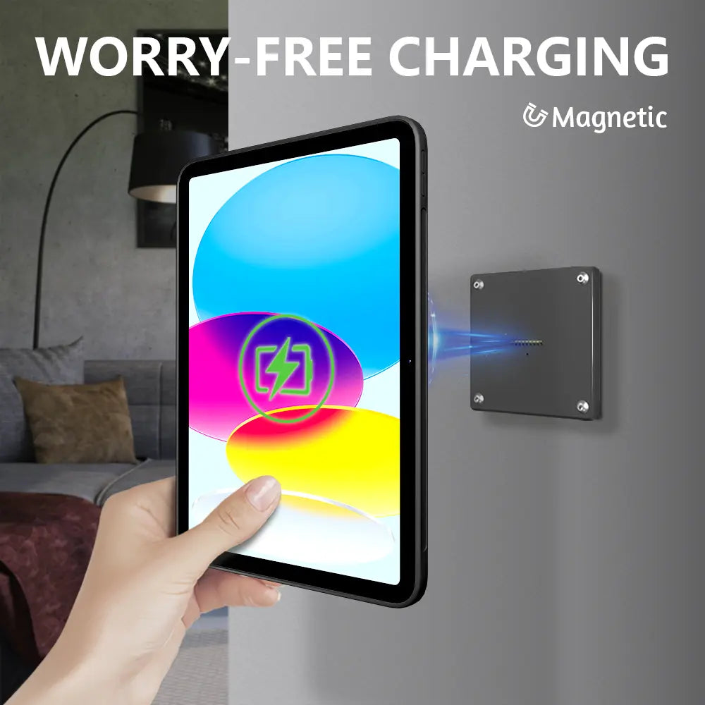 Wall Mount Fast Charger Tablet Magnetic for iPad 10th  Supply 18W Iipad stand 10.9 - Zilvex