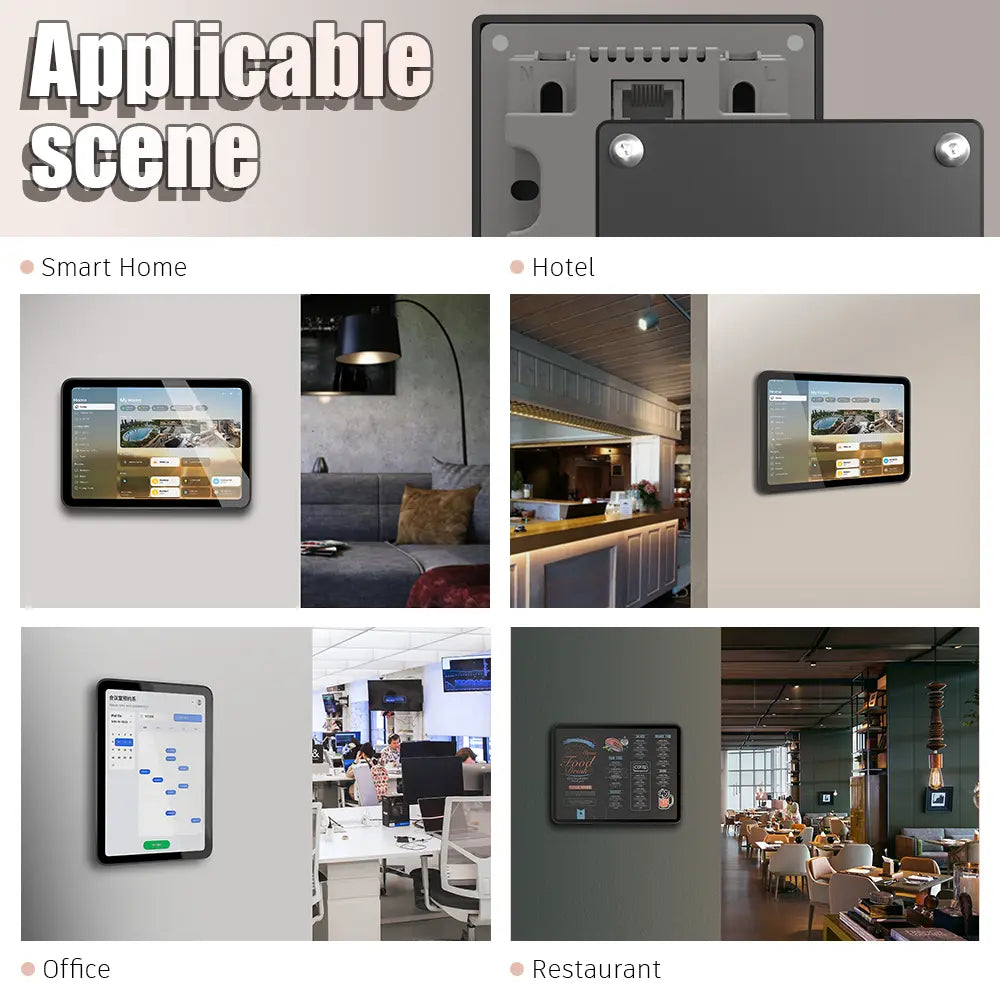 POE Zilvex Magnetic Wall Mount with Charging Case for iPad Air 4/5th Upgraded 18W Quick Charge Strong Magnets 360 Rotation 10.9inch - Zilvex