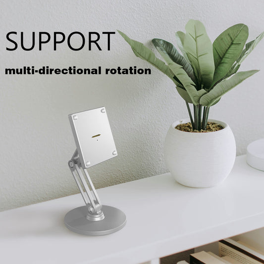 18W fast charging magnetic tablet desktop stand for the full range of Samsung tablets,adjustable metal stand with 360° rotation Zilvex