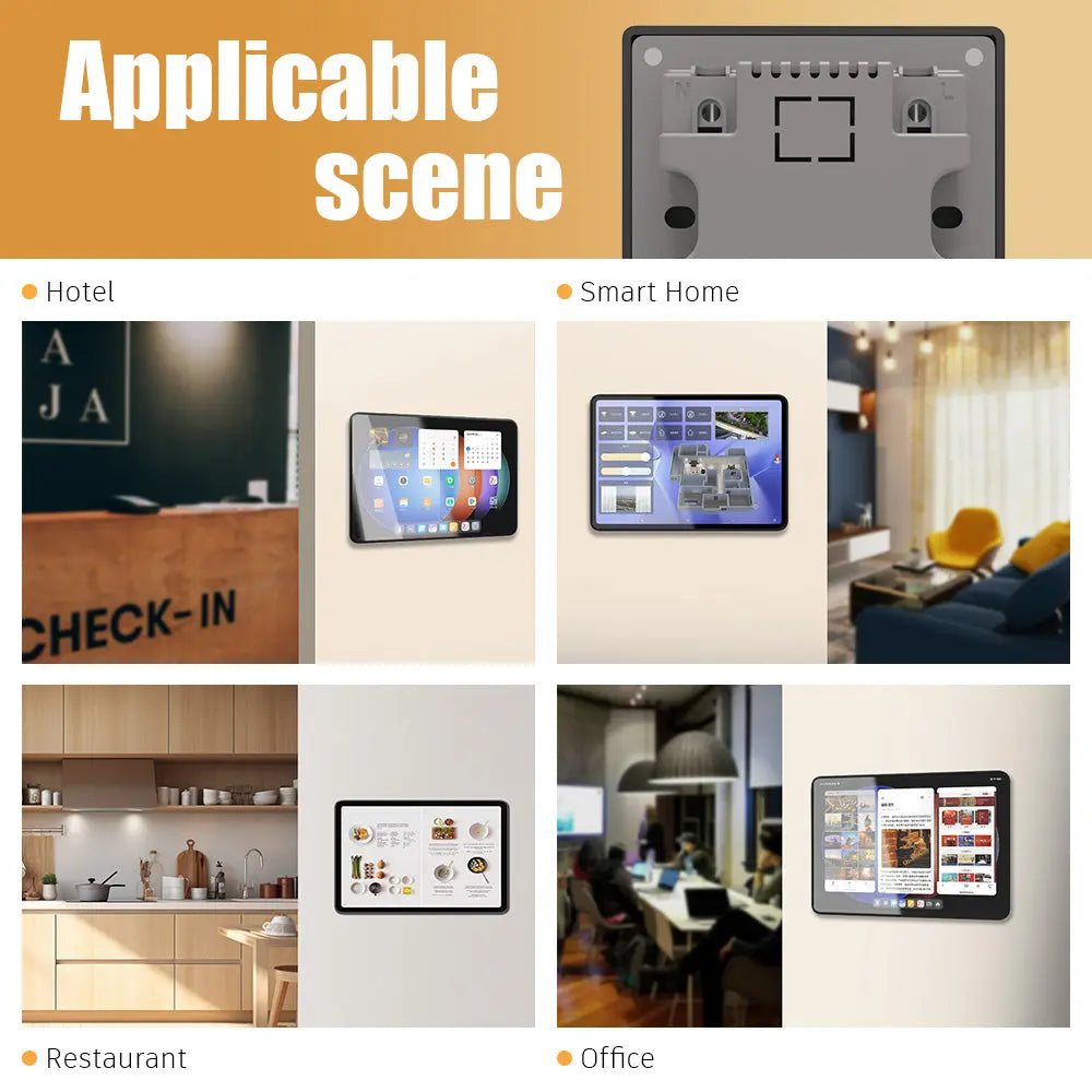 Zilvex Magnetic Charging Case for Xiaomi Pad Series Smart Tablet Wall Mount Magnetic Cover for AC/POE - Zilvex