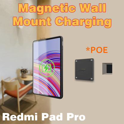 POE Wall Mount Charging for Redmi Pad Pro Wall Station Wireless Charging Office Electronics Tablet Pad Stand Zilvex