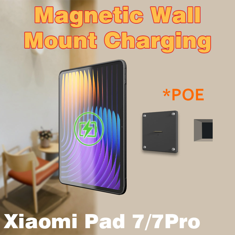 POE Wall Mount Charging for Xiaomi Pad 7/7Pro 11.2inch Wall Station Wireless Charging Office Electronics Tablet Pad Stand Zilvex