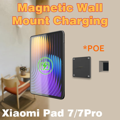 POE Wall Mount Charging for Xiaomi Pad 7/7Pro 11.2inch Wall Station Wireless Charging Office Electronics Tablet Pad Stand Zilvex