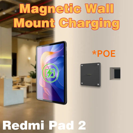 POE Wall Mount Charging for Redmi Pad 2 Wall Station Wireless Charging Office Electronics Tablet Pad Stand Zilvex