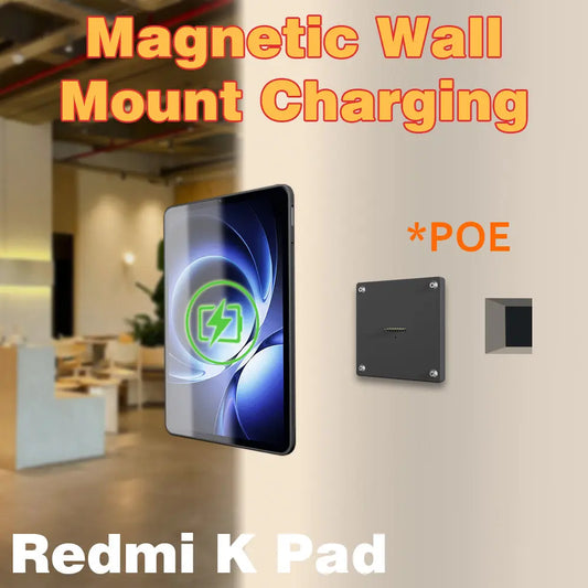 POE Wall Mount Charging for Redmi K Pad Wall Station Wireless Charging Office Electronics Tablet Pad Stand Zilvex
