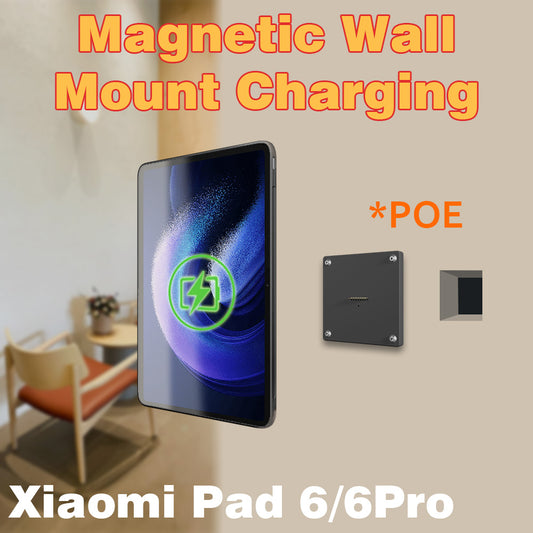 POE Magnetic Wall Mount with Charging Case for xiaomi pad 6s pro Upgraded 18W Quick Charge Strong Magnets in Wall Zilvex