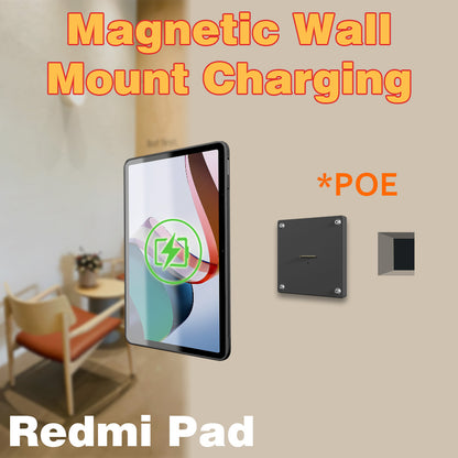 POE Wall Mount Charging for Redmi Pad Wall Station Wireless Charging Office Electronics Tablet Pad Stand Zilvex
