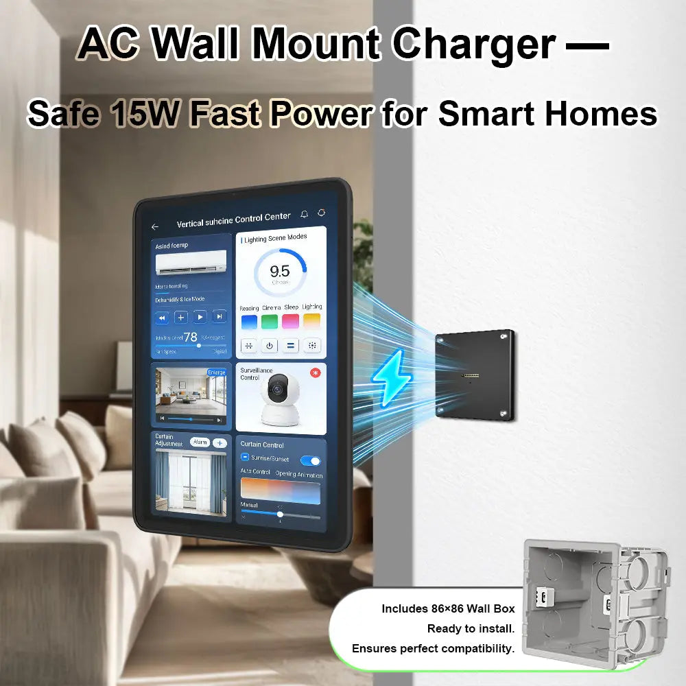 Magnetic Charging Dock Kit for Xiaomi Pad丨Wall Mount AC+Desk Stand+Case(XIaomi/Redmi） Zilvex