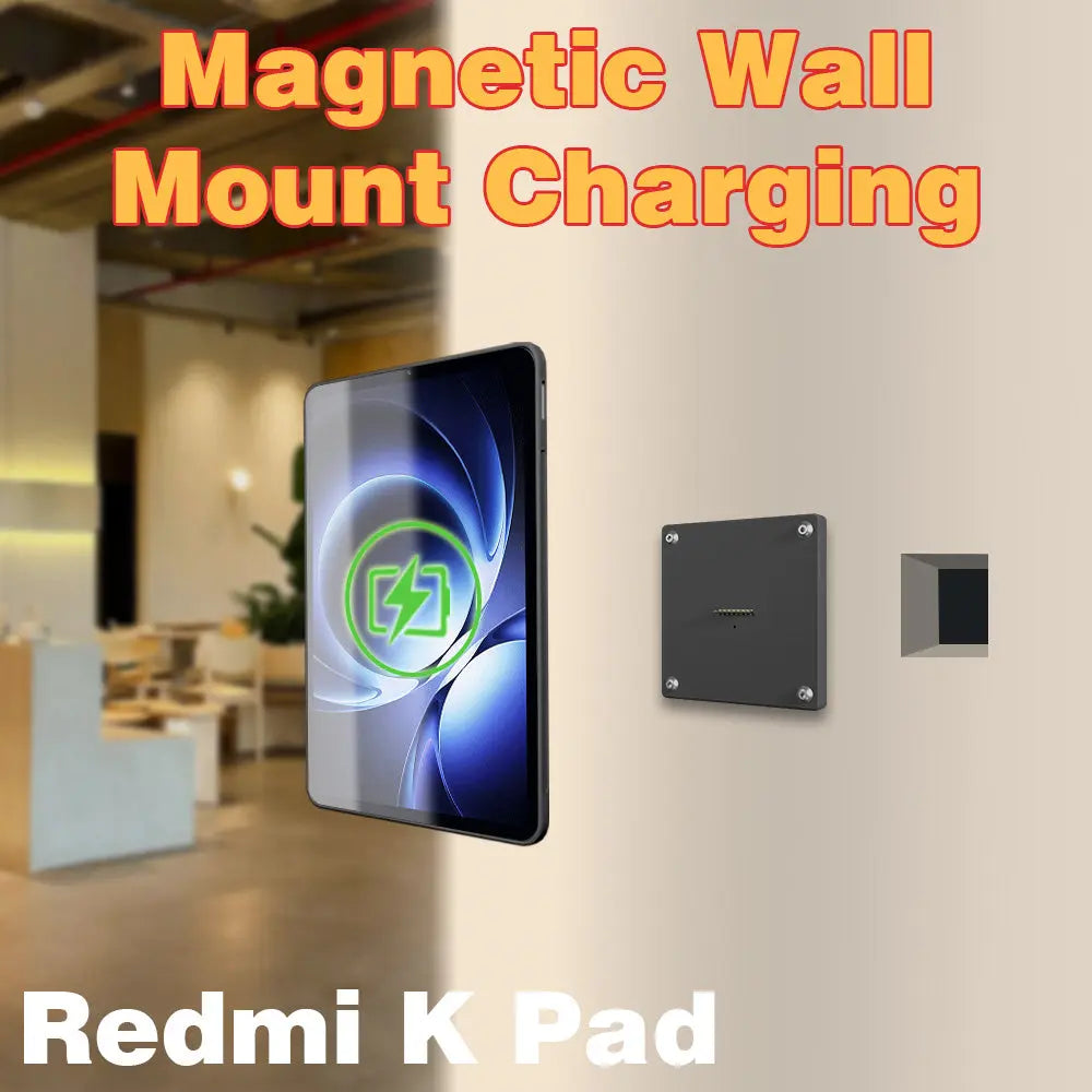 Magnetic Wall Mount with Charging Case for xiaomi Redmi K Pad 8.8inch 18W Quick Charge Strong Magnets  in-Wall