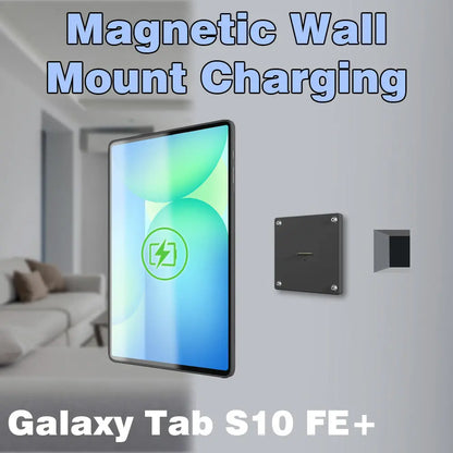 Tablet holder for Samsung Galaxy Tab S10 FE Plus 13.1 in wall charging station smart home  Magnetic wireless charging Pad holder - Zilvex