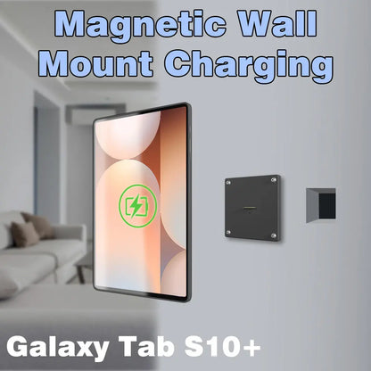 Tablet holder for Samsung Galaxy Tab S10 Plus 12.4 wall charging station smart home  Magnetic wireless charging ipad holder - Zilvex
