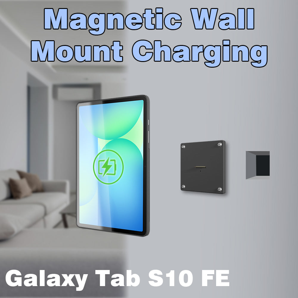 For Samsung Galaxy Tab S10FE 10.9 inch Stand Wall Mount Tablet Stand 18W Fast Charging Magnetic Wireless Rotatable