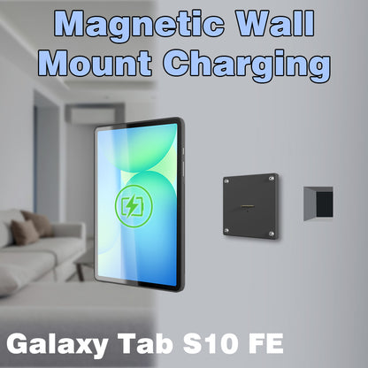 For Samsung Galaxy Tab S10FE 10.9 inch Stand Wall Mount Tablet Stand 18W Fast Charging Magnetic Wireless Rotatable