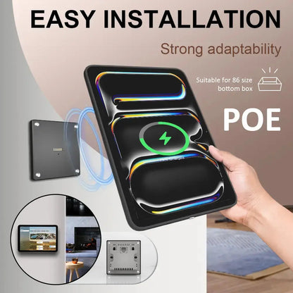 POE Zilvex Magnetic Wall Mount with Charging Case for iPad Pro 11-in.(M4) Upgraded 18W Quick Charge Strong Magnets 360 Rotation 11inch - Zilvex