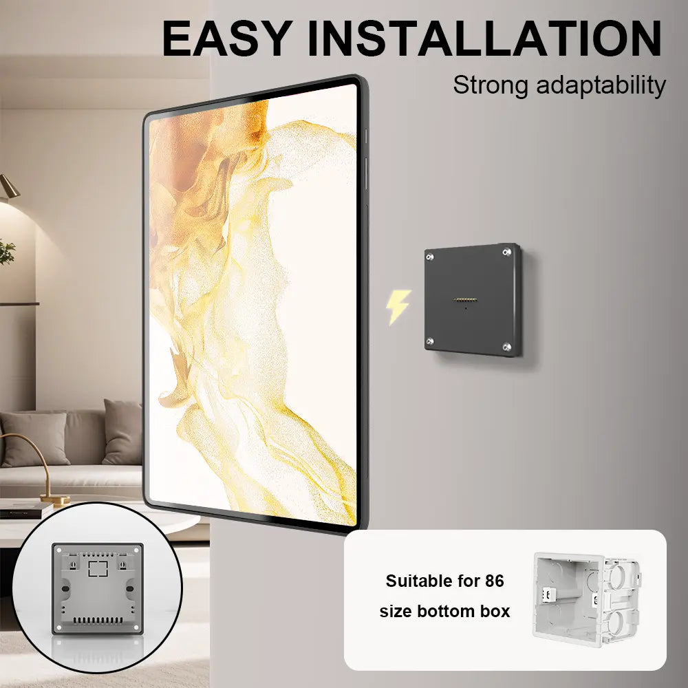 Tablet holder for Tab Samsung Tab Tab S8 Plus S8 Ultra wall charging station Wall mounted charging Smart - Zilvex
