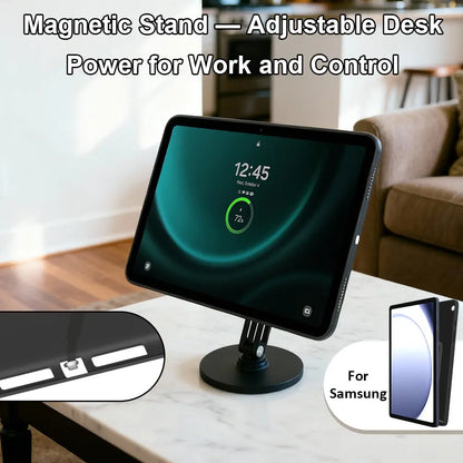 Magnetic Charging Dock Kit for Samsung Galaxy Tab丨Wall Mount AC+Desk Stand+Case Zilvex