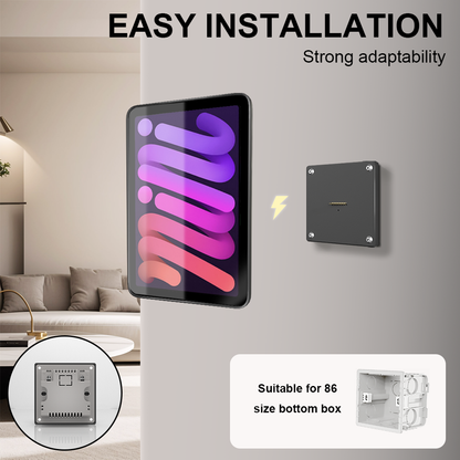 For IPAD MINI6 mini7 Wall Mount iPad Stand 18W Fast Charging Magnetic Wireless Aluminum Rotatable Design stand