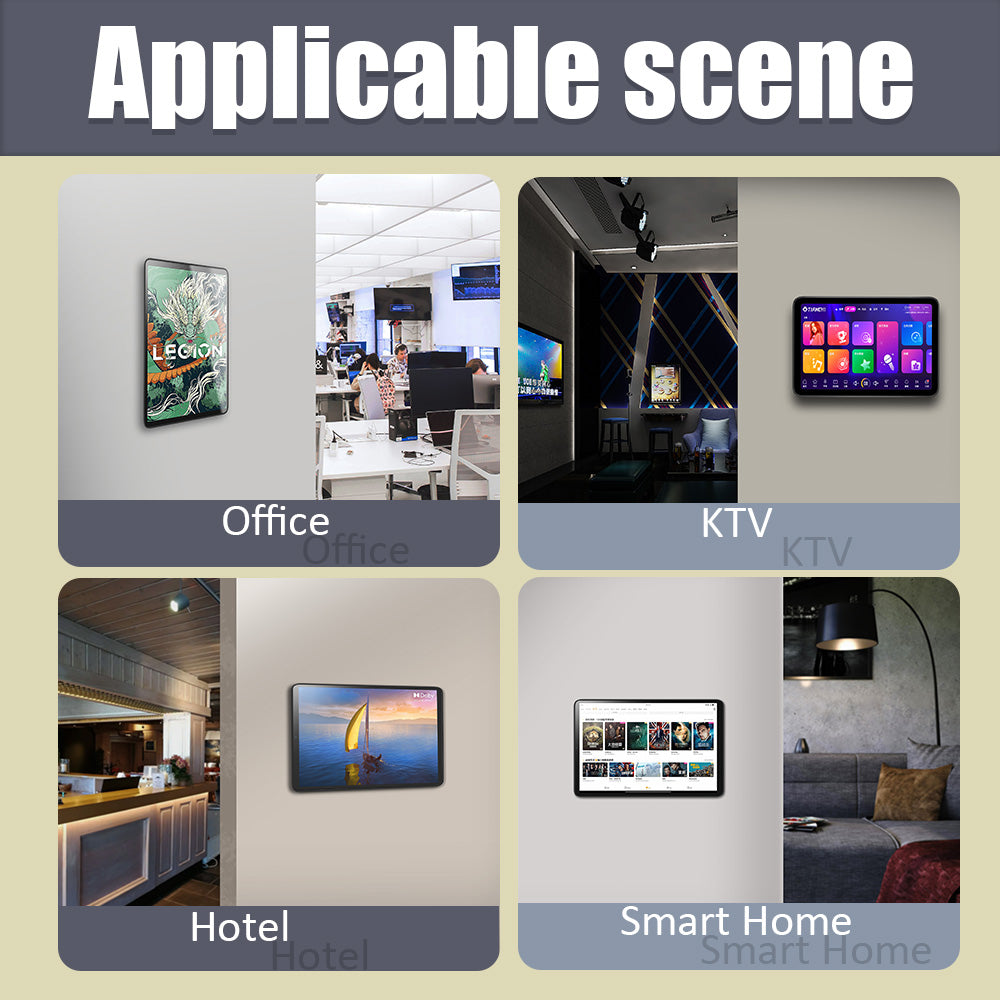 Tablet holder for Lenovo P12 Tablet  12.7 Inch wall charging station smart home  Magnetic wireless charging ipad holder