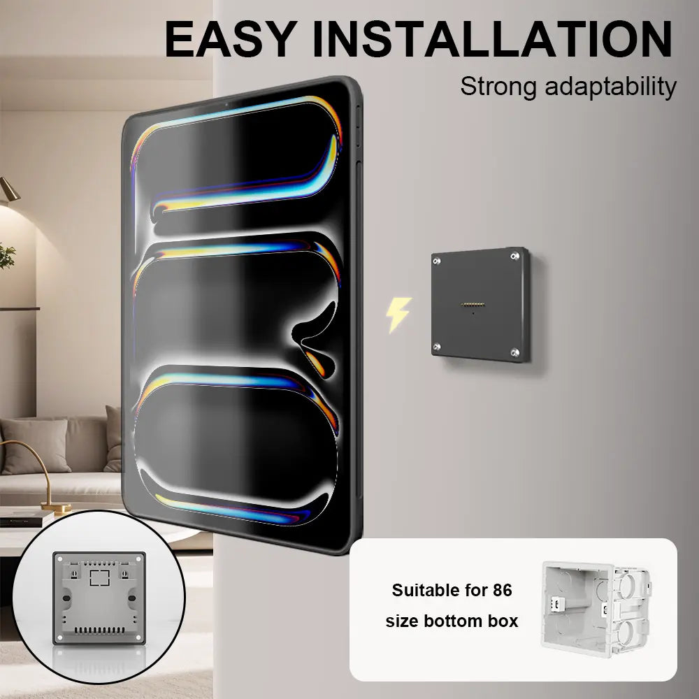 Wall Mount Fast Charger Tablet Magnetic for iPad Pro 13-in.(M4)  Supply 18W iPad stand Pro 13-in - Zilvex